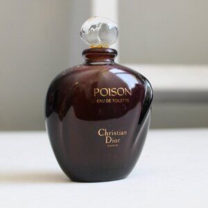 Christian Dior VTG POISON Eau De Toilette 50 ml / 1.7 fl oz Splash Empty Bottle